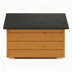 Zatepletá búda pre psa L 80x64x61 cm DECHLAND BP011 gaštan