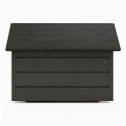 Zatepletá búda pre psa L 80x64x61 cm DECHLAND BP011 sivá