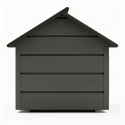 Zatepletá búda pre psa L 80x64x61 cm DECHLAND BP011 sivá