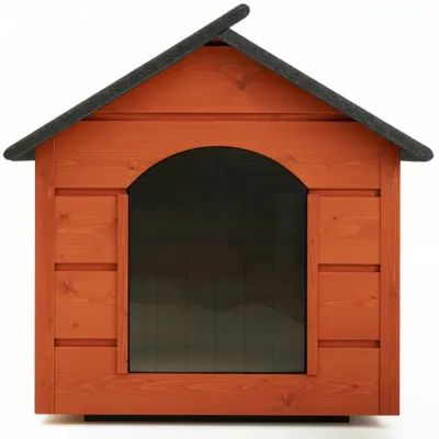 Zatepletá búda pre psa L 80x64x61 cm DECHLAND BP011 teak