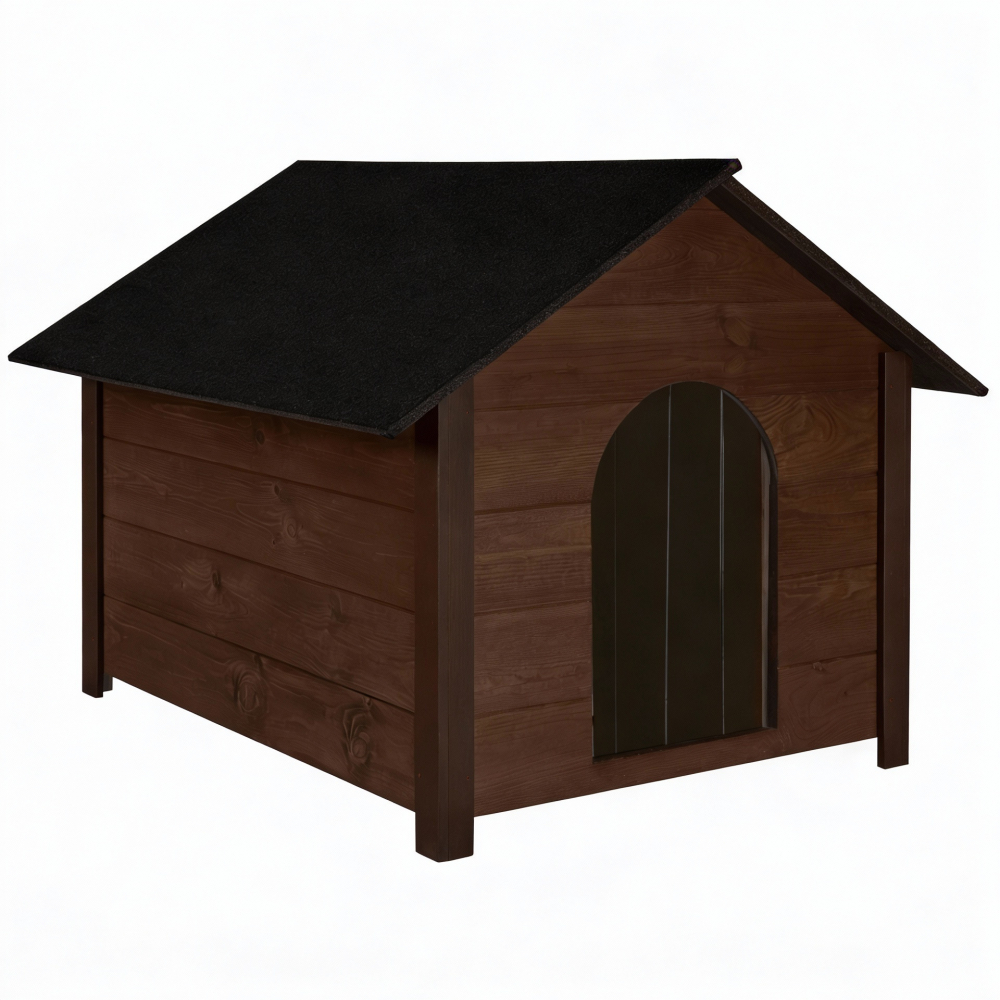 Zateplená búda pre psa XL 72x116x81 cm DECHLAND BP04 hnedá