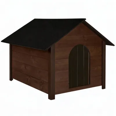 Zateplená búda pre psa XL 72x116x81 cm DECHLAND BP04 hnedá