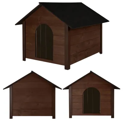 Zateplená búda pre psa XL 72x116x81 cm DECHLAND BP04 hnedá