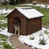 Zateplená búda pre psa XL 72x116x81 cm DECHLAND BP04 hnedá