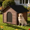 Zateplená búda pre psa XL 72x116x81 cm DECHLAND BP04 hnedá