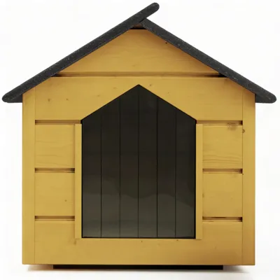 Zatepletá búda pre psa XL 90x116x82 cm DECHLAND BP012 žltá