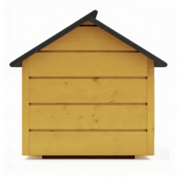 Zatepletá búda pre psa XL 90x116x82 cm DECHLAND BP012 žltá