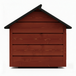 Zatepletá búda pre psa XL 90x116x82 cm DECHLAND BP012 mahagón