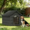 Zatepletá búda pre psa XL 90x116x82 cm DECHLAND BP012 sivá