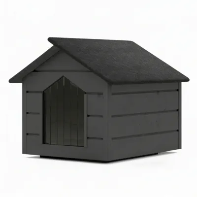 Zatepletá búda pre psa XL 90x116x82 cm DECHLAND BP012 sivá