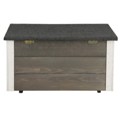 Zateplená búda pre psa S 54x39x30 cm DECHLAND BP01 sivá