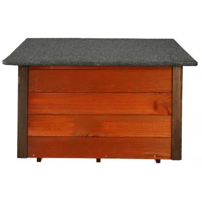 Zatepletá búda pre psa M 66x51x60 cm DECHLAND BP02 mahagón