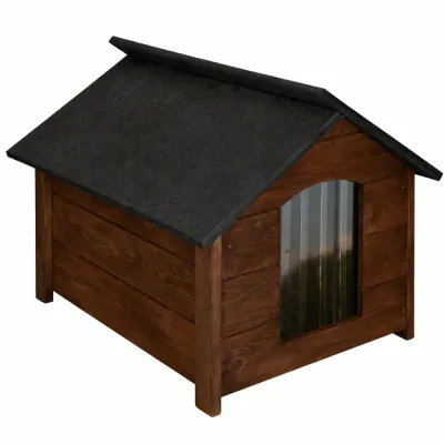 Zatepletá búda pre psa L 69x81x67 cm DECHLAND BP03 hnedá