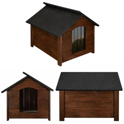 Zatepletá búda pre psa L 69x81x67 cm DECHLAND BP03 hnedá