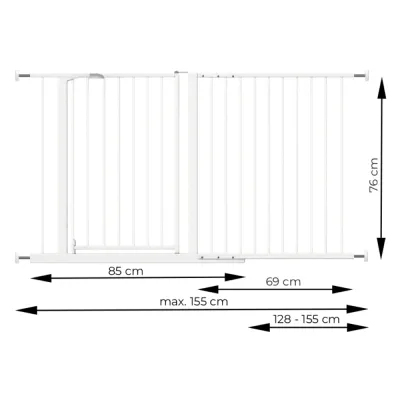 Bezpečnostná zábrana 70-155 cm ANIONE MAXI