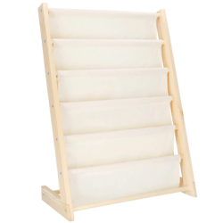 Detský stojan na knižky organizér SPRINGOS BC0001 prírodný