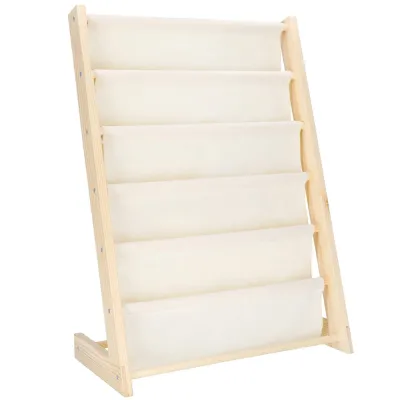 Detský stojan na knižky organizér SPRINGOS BC0001 prírodný