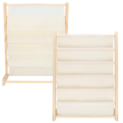 Detský stojan na knižky organizér SPRINGOS BC0001 prírodný