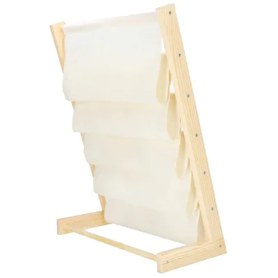 Detský stojan na knižky organizér SPRINGOS BC0001 prírodný