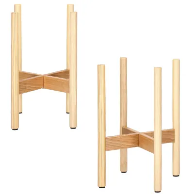 Drevený stojan na kvety 35 cm DECHLAND KW02 prírodný