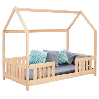 Detská posteľ domček so zábranou DECHLAND KLÁRKA