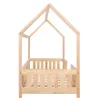 Detská posteľ domček so zábranou DECHLAND KLÁRKA