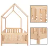 Detská posteľ domček so zábranou DECHLAND KLÁRKA