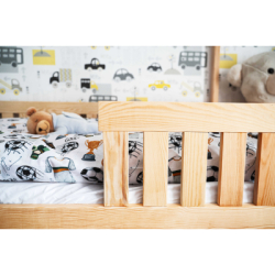 Detská posteľ domček so zábranou DECHLAND KLÁRKA