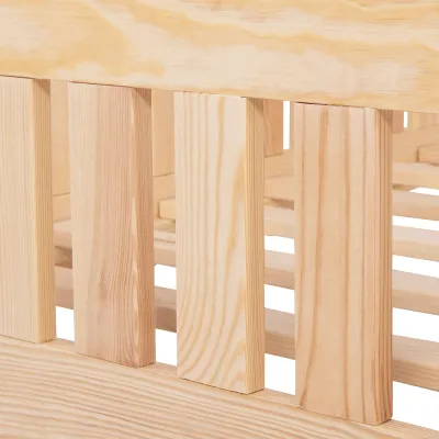 Detská posteľ domček so zábranou DECHLAND KLÁRKA