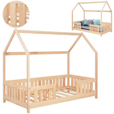 Detská posteľ domček so zábranou DECHLAND KLÁRKA