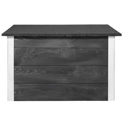 Zatepletá búda pre psa L 77x55x51 cm DECHLAND BP09 sivo-biela