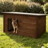 Zatepletá búda pre psa XL 106x72x67 cm DECHLAND BP06 hnedá