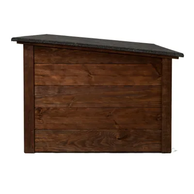 Zatepletá búda pre psa XL 106x72x67 cm DECHLAND BP06 hnedá