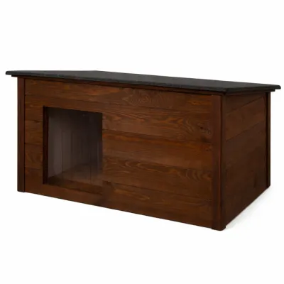 Zatepletá búda pre psa XL 106x72x67 cm DECHLAND BP06 hnedá