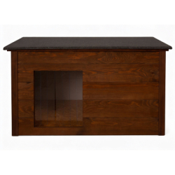 Zatepletá búda pre psa XL 106x72x67 cm DECHLAND BP06 hnedá