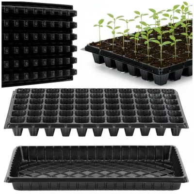 Sadbovač na sadenice 66 ks 52,5x31,5 cm SPRINGOS GA0221 čierny