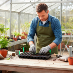 Sadbovač na sadenice 66 ks 52,5x31,5 cm SPRINGOS GA0221 čierny