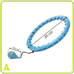 Hula Hopp so závažím ACTIGET ACT0138 modrá