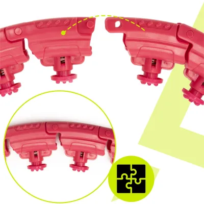 Hula Hopp so závažím ACTIGET ACT0139 červená