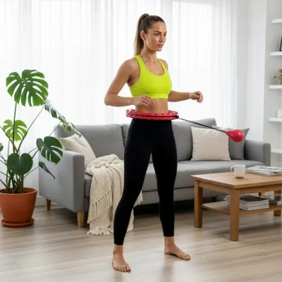 Hula Hopp so závažím ACTIGET ACT0139 červená