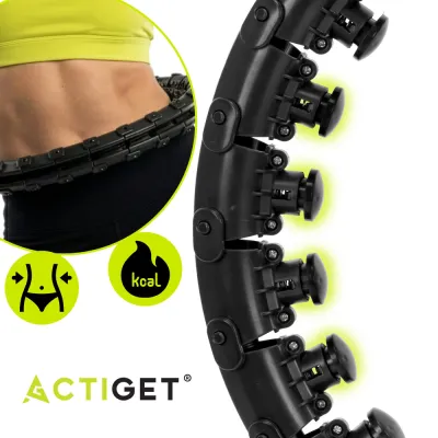 Hula Hopp so závažím ACTIGET ACT0136 čierna