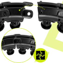 Hula Hopp so závažím ACTIGET ACT0136 čierna