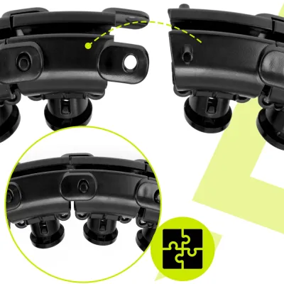 Hula Hopp so závažím ACTIGET ACT0136 čierna