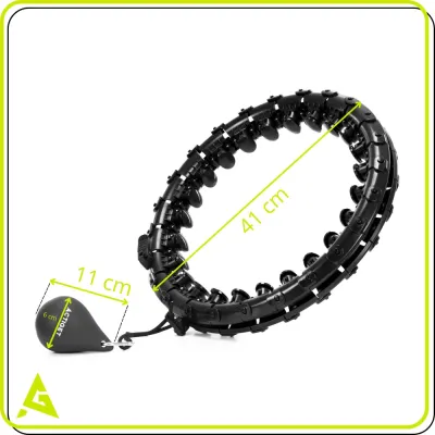 Hula Hopp so závažím ACTIGET ACT0136 čierna