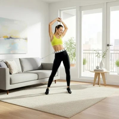 Hula Hopp so závažím a počítadlom ACTIGET ACT0140 biela