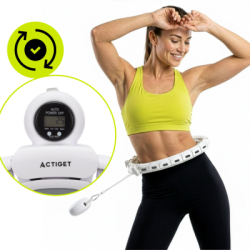 Hula Hopp so závažím a počítadlom ACTIGET ACT0140 biela