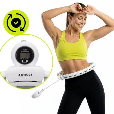 Hula Hopp so závažím a počítadlom ACTIGET ACT0140 biela
