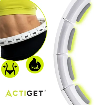 Hula Hopp so závažím a počítadlom ACTIGET ACT0140 biela