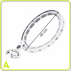 Hula Hopp so závažím a počítadlom ACTIGET ACT0140 biela