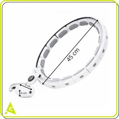 Hula Hopp so závažím a počítadlom ACTIGET ACT0140 biela